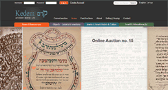 Desktop Screenshot of kedem-auctions.com